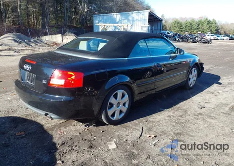 2005 Audi A4 3.0 from USA, damaged, VIN WAUDT48H95K007600
